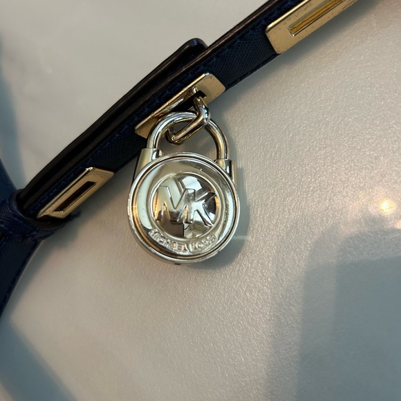 Michael Kors Dark Blue Crossbody Bag - Picture 9 of 10